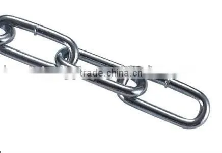STEEL ELECTRIC GALVANIZED DIN763 WELED CHAIN SHORT LINK CHAIN CUSTOM CHAIN RIGGING HARDWARE photo-2