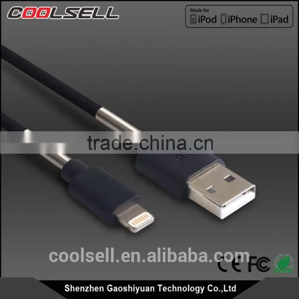Classical Original MFi C48 USB Cable for IPhone6/6S, Works With 8pin Connector Mfi Cable for Apple With Spring photo-3