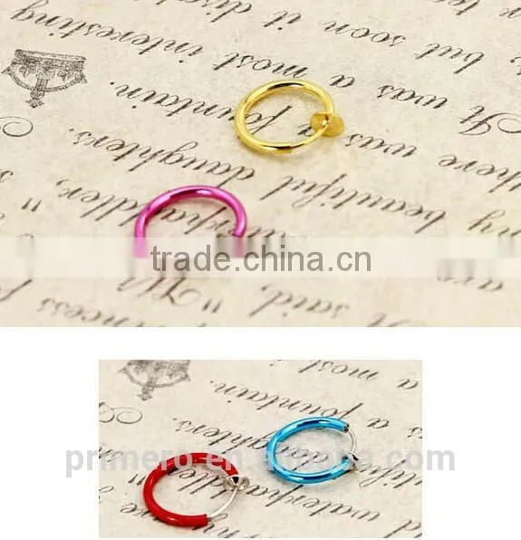 Color Invisible Ear Clip Huggie No Pierced Clip-on Earrings Nose Rings Navel Ring photo-3