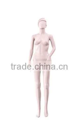 Good Quality Factory Directly Sale Window Display Standing Full Body Ecru Model Female Mannequin