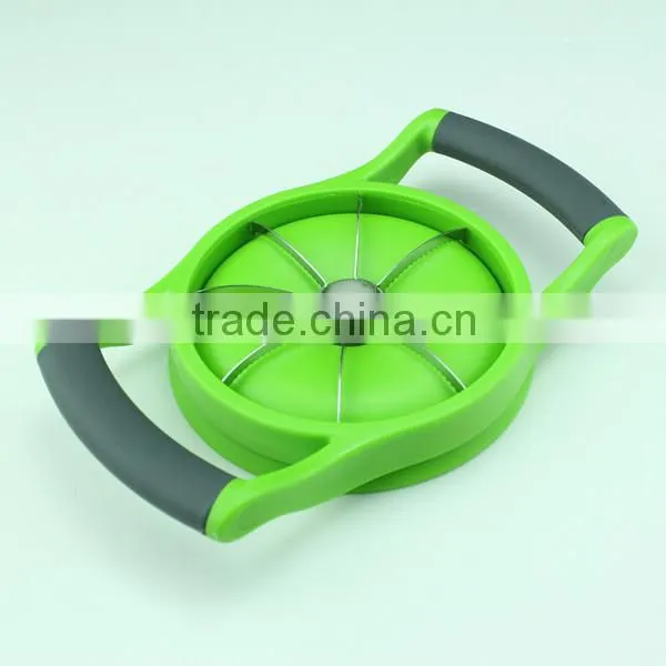 Kitchen Helper Rubber Handle Stainless Steel Fruit Cutter photo-2