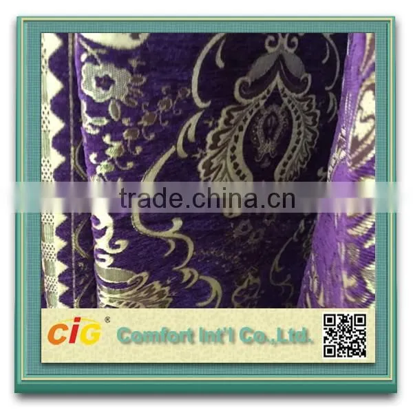 100 Polyester Sofa Chenille Fabric Chenille Geometric Fabric Sofa Textile photo-4