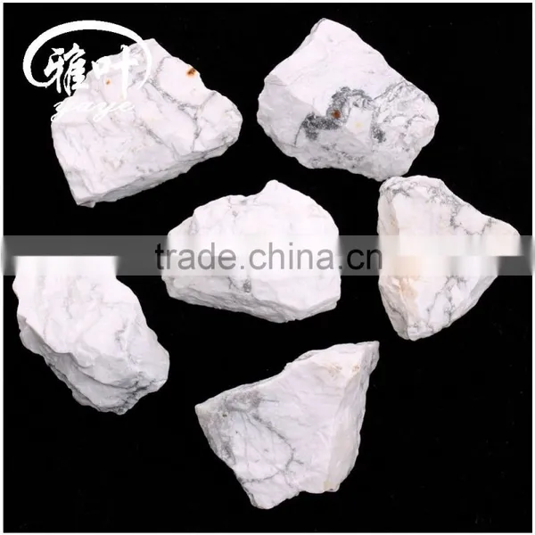 Natural White Howlite Rough Gems Stones for Sale photo-2
