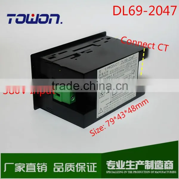D69 Multi-functional LED Display Panel Meter Voltmeter Ammeter With Active and Electric Energy and Power Factor 200-450V 0-100A photo-4