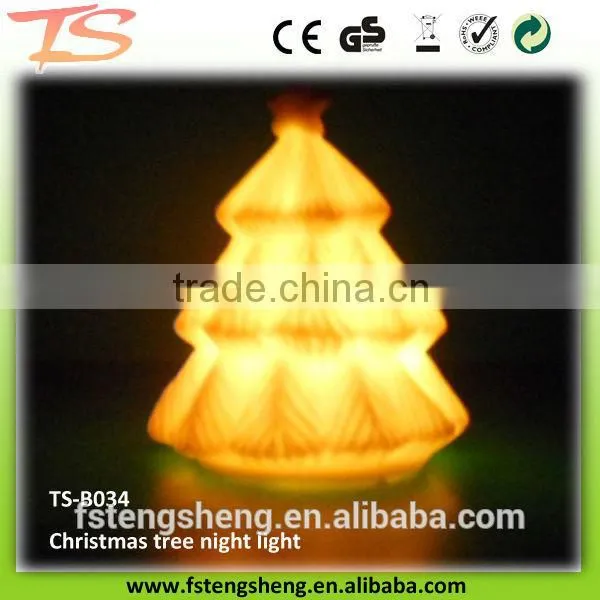 TS-B034 LED Soft PVC Flashing X'mas Tree/7 Color Changing Mini Night Lights photo-4