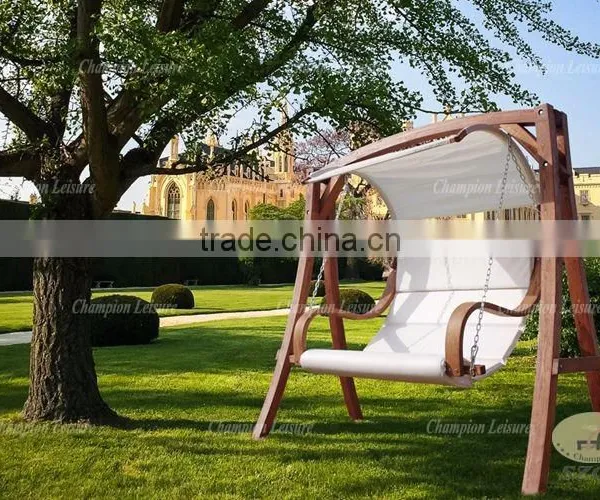 Bentwood Double Seat Swing Chair With Canopy