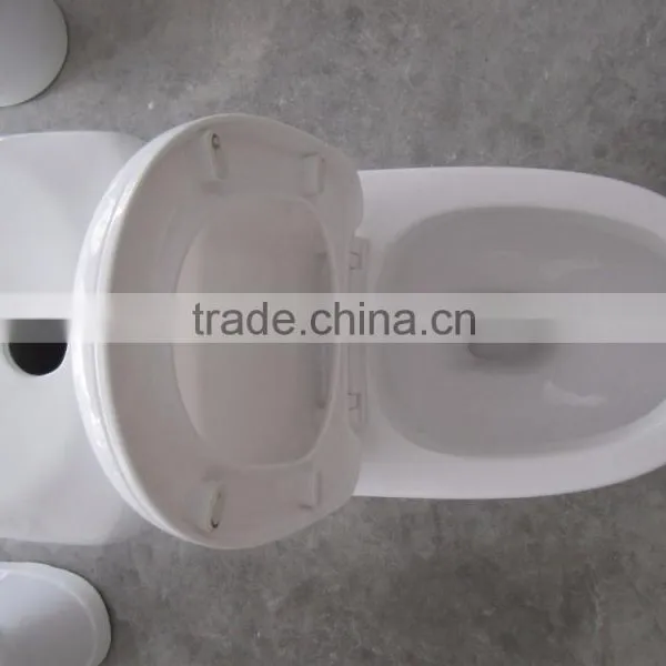 Ceramic One Piece Cheap WC Toilet With Soft Close Seat photo-4