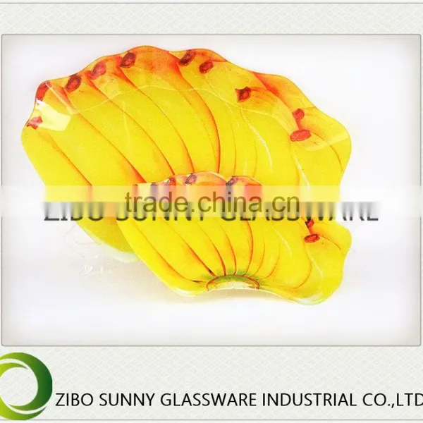 Banana Fruit Series of Glass Plate Are Happy photo-5
