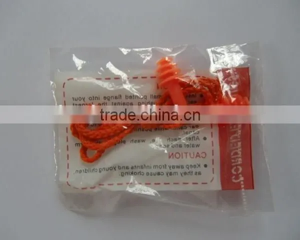 2016 Orange TPR 4-layer TPR Ear Plugs CE Approved Safety Silicone/TPR Ear Plugs With String for Sale photo-4
