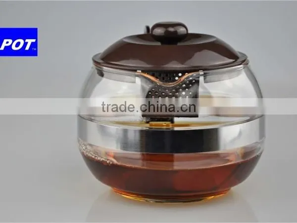 New Arrival Borosilicate Glass,heated Directly on Fire Tea Pot Set 600ml/1000ml/1200ml photo-6