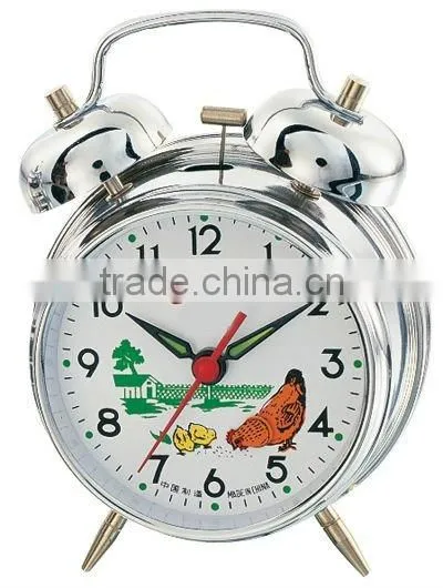 3 Inch Metal Case Mechanical Alarm Clock, Desktop Clock, Bedside Clock photo-3
