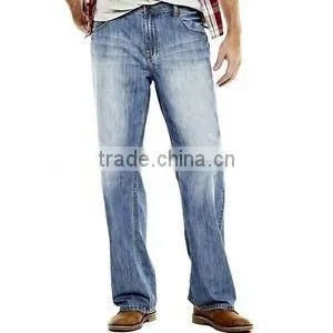 Denim Jeans - Mens Denim Jeans - Durable Fireproof Pants Men's Cotton Denim Slim Fit Work Jeans photo-2