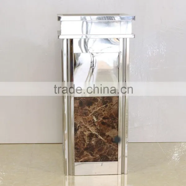 High Quality Decorated Hotel Metal Dustbin photo-2