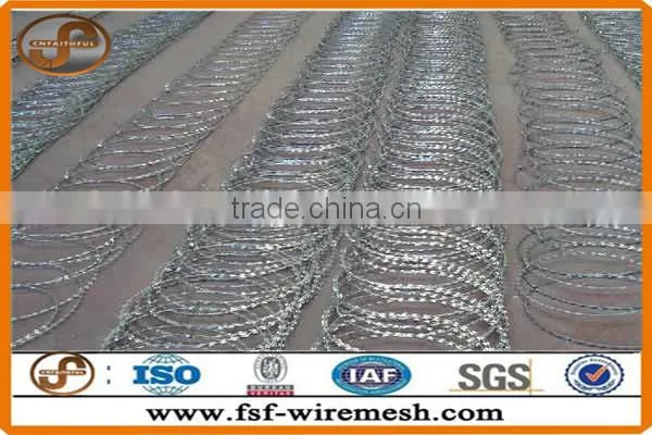 Electric Galvanized Cross Type Concertina Razor Barbed Wire photo-6