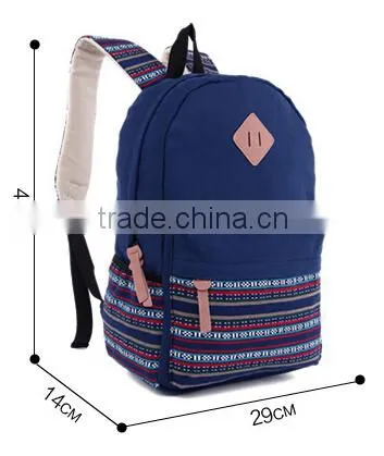 Hot Sale Unique Design Cotton Canvas Backpack Bag photo-2