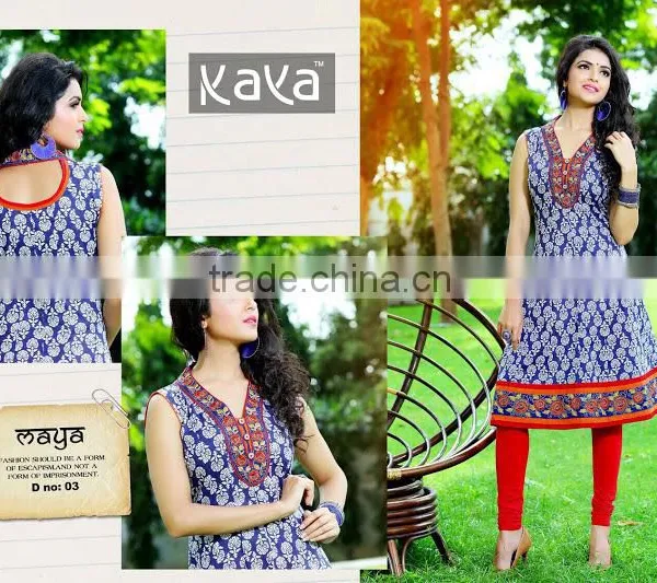COTTON ANARKALI MODEL KURTIS