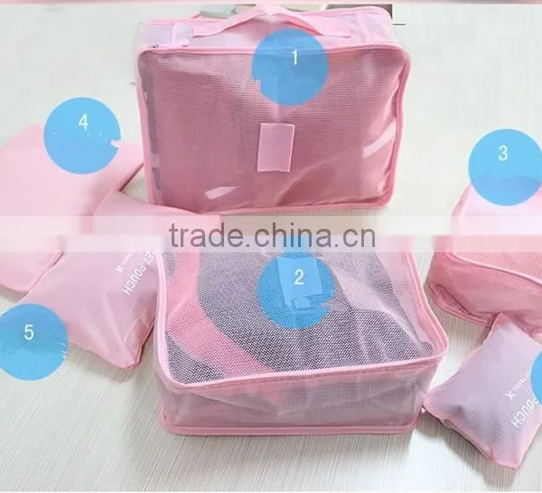YIWU RODA Set-6 Fashion Atmosphere of Nylon Fabric Foldable Storage Travel Bag photo-2