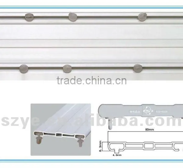SDC02 Plastic Double Window Track PVC Track Plastic Curtain Rod