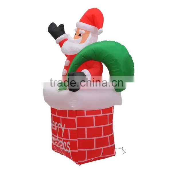 Inflatable Santa Claus in Chimney,customized Inflatable Santa Claus for Christmas photo-2