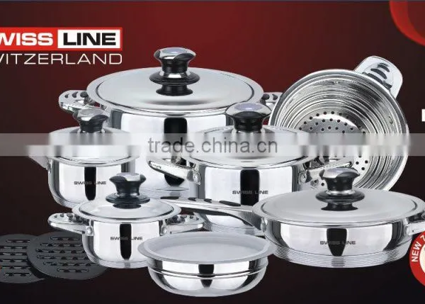 16pcs Swiss Line Stainless Steel Cookware/cooking Sets Wih Low Price photo-3