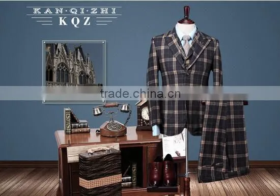 Top Brand Coat Pant Men Suit High Quality Man Italian Suit Fabric photo-6