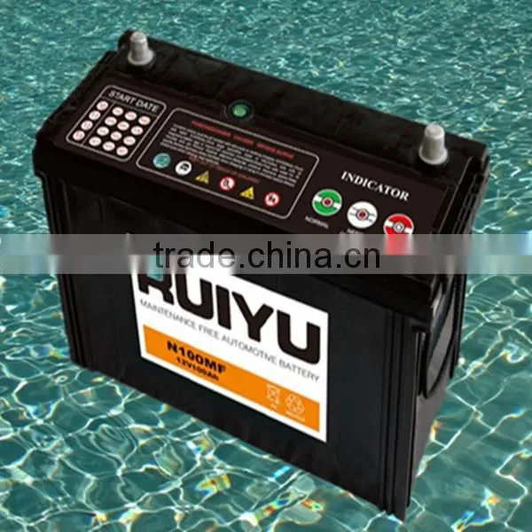 vrla lead acid battery N100 12V100AH auto battery Car battery