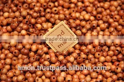 Olive Wood Round Beads 6mm photo-2