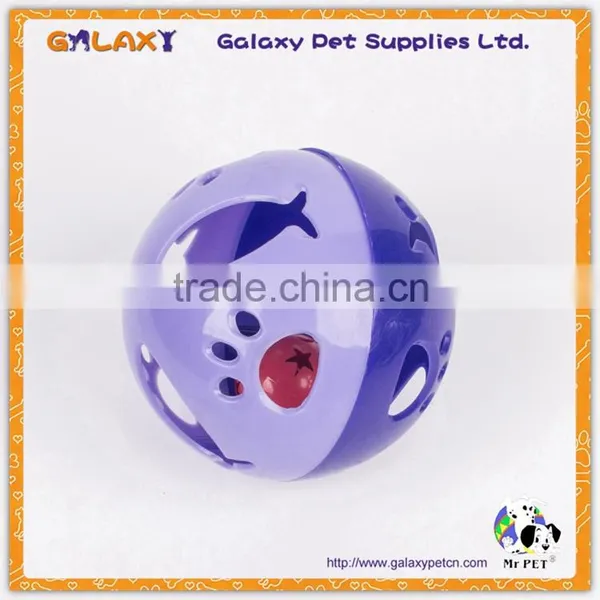 CT8629 Plastic Balls With Bell for Pets/cheap Toys for Cats/pet Toy Ball With Ring photo-5