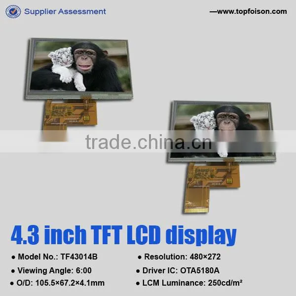 Competitive Price 4.3 Inch 480*272 TFT Lcd Moudle 24bit RGB Interface Touch Screen Panel Quality Choice photo-3