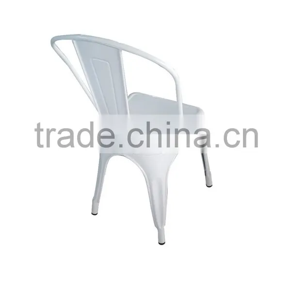 2016 Hot Sale Industrial Metal Chair Gloss Finish Dinning Colorful Stackable Side Chair photo-4