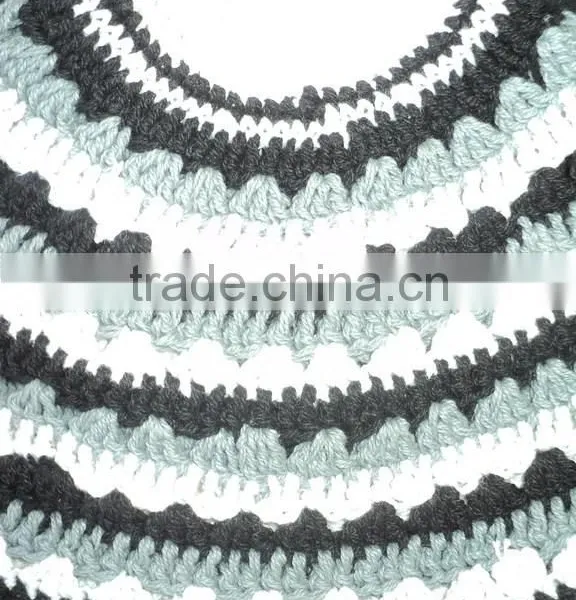 100% Cotton Hand Knitted Crochet Jewish Kipa, Yarmulka,Yarmulkes,Jewish Religious Judaica Skullcap photo-2