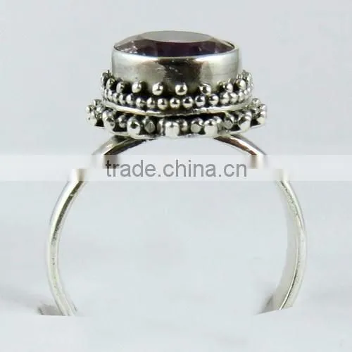 Simple Design !! Purple Amethyst 925 Sterling Silver Ring, Handmade Silver Jewelry, Silver Jewelry Exporter photo-6
