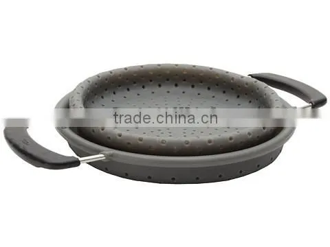 Gray Silicone Collapsible Colander photo-4