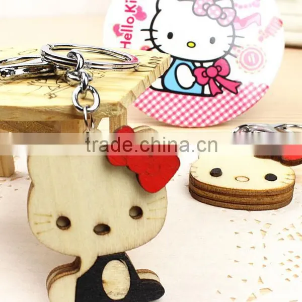 HelloKitty Wood Key Chain/creative Wood Key Chain photo-5