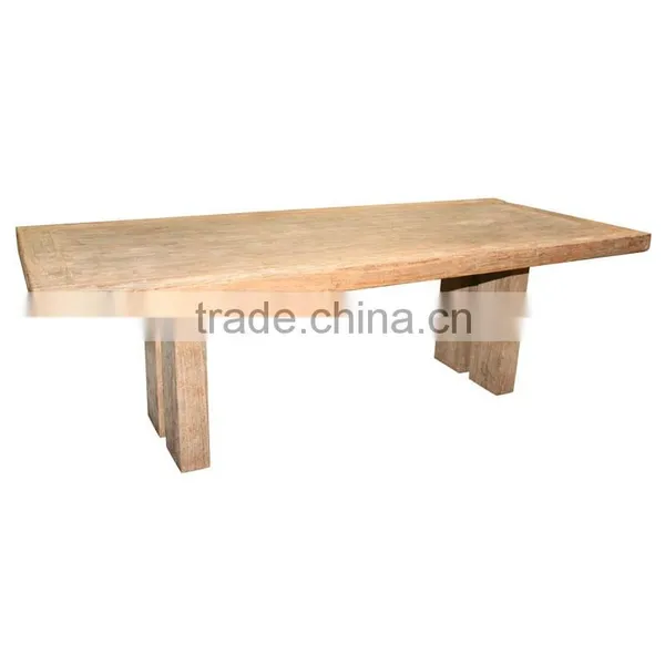 Bleached Teak Wood Dining Table