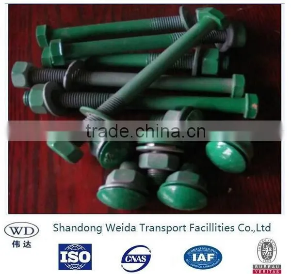 Standard Galvanized Highway Guardrail Used Bolt and Nut photo-3