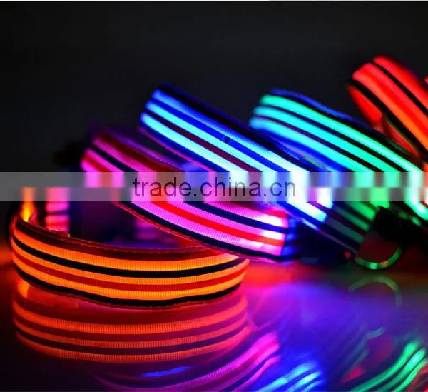 Dogs Puppy LED Flashing Collar Safety Night photo-2