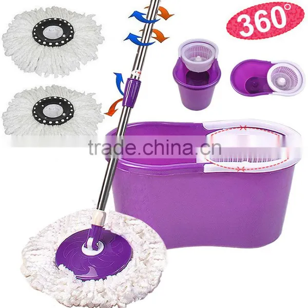 Floor Magic Purple 360 Spin Mop Bucket