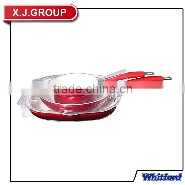 3pcs Ceramic Coating Fry Pan Sauce Pan Skillet Set XJ-12620 photo-3