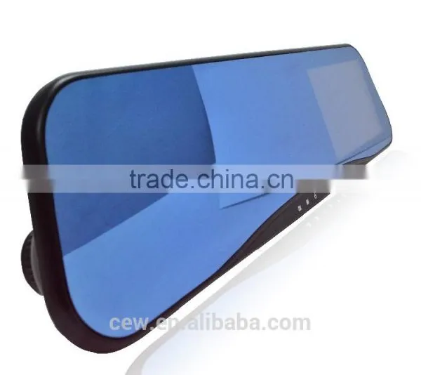 Newest 4.3 Inch Car Black Box Dual Lens Video Recorder Dash Cam Rearview Mirror Car Camera 1080P HD Car DVR photo-2