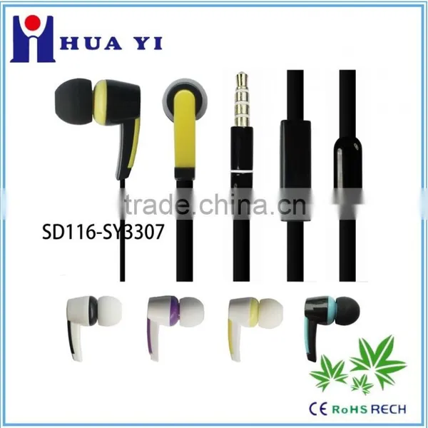 New Promotional Earphones With Microphone ,computer Accesories Hot Sell Products for 2015 Usa Hot Selling In-ear Metal Earphone
