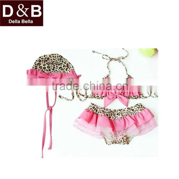 SW0056 Hot Selling Children Lovely Top Quality Three-piece Girl Bikini