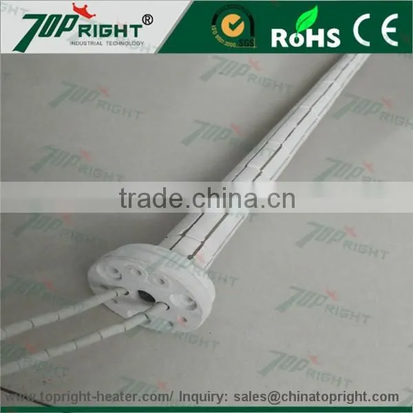 Heat Resistant Electric Cordierite Ceramic Bobbin Tube Heater From Topright Industrial photo-2