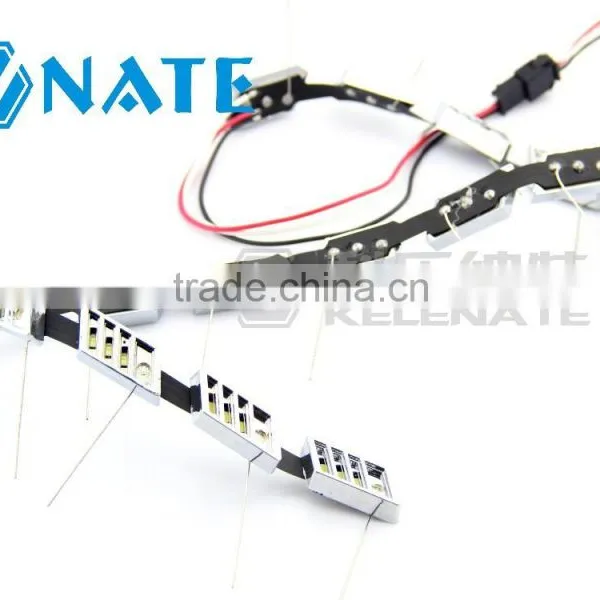 Newest Led Light for Car Dual Color Flexible Led Headlight Strip12v Led Factory Lighting photo-5