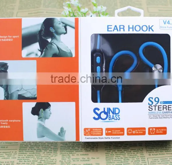 Bluetooth Headset Factory 2016 New Products for Mobile Phone. Wireless Earphone.Hot Sale Sport Bluetooth Earbud photo-2