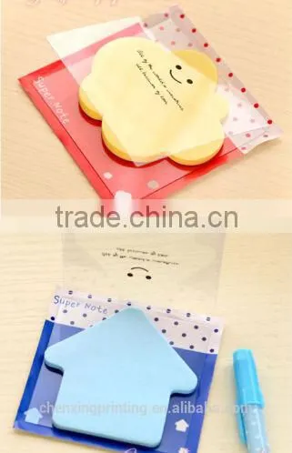 Blue Cloudy Bookmark Cartoon Memo Pad Die Cut Sticky Notes photo-3
