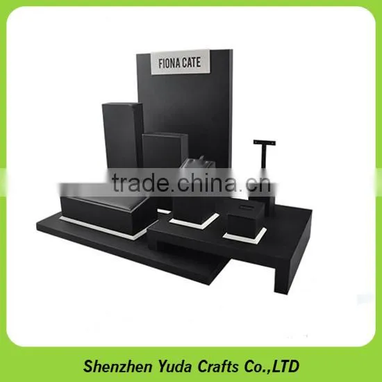 Colorful Luxury MDF Acrylic Jewelry Display Sets Elegant Necklace Rings Earrings Display Durable Jewellery Holder Stand photo-4