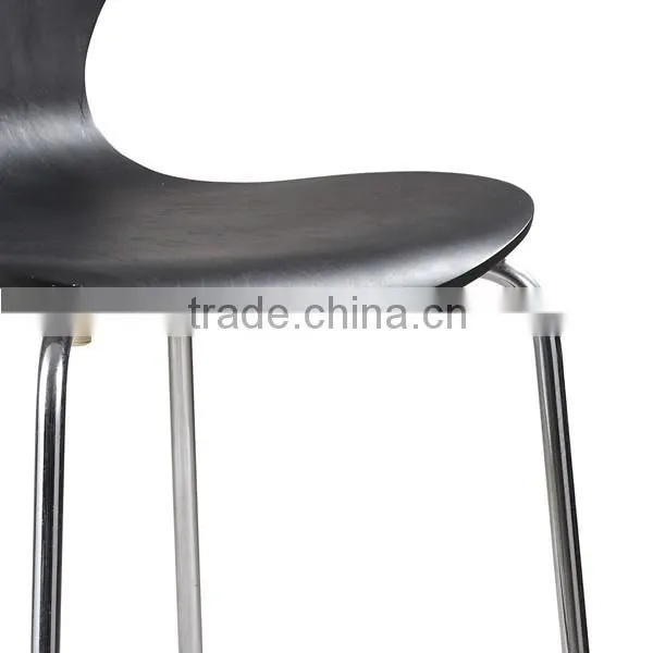 Black High Quality Wood and Metal Chair for Dining Rooms photo-5