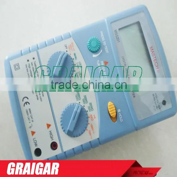 Genuine MS5201 Digital Megger , Insulation Resistance Tester , Sound and Light Alarm photo-2