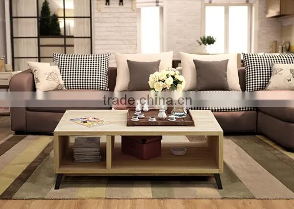 Modern Design Wooden Teapoy Livingroom Wood Center Table photo-3